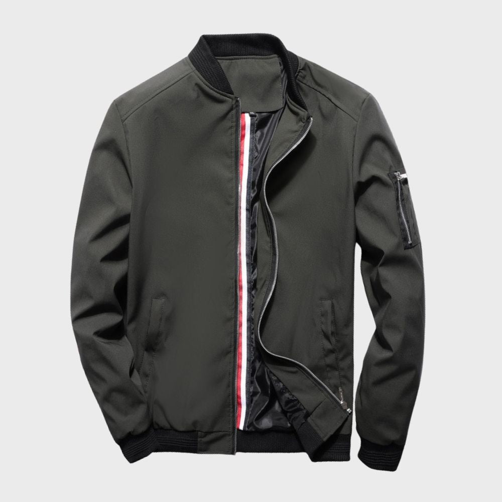 Men’s Bomber Jacket | Lightweight Fit | Zip Pockets | Autumn Outerwear