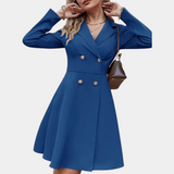 Women’s A-Line Winter Coat with Double Breasted Design | Elegant Ladies Jacket