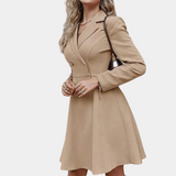 Women’s A-Line Winter Coat with Double Breasted Design | Elegant Ladies Jacket