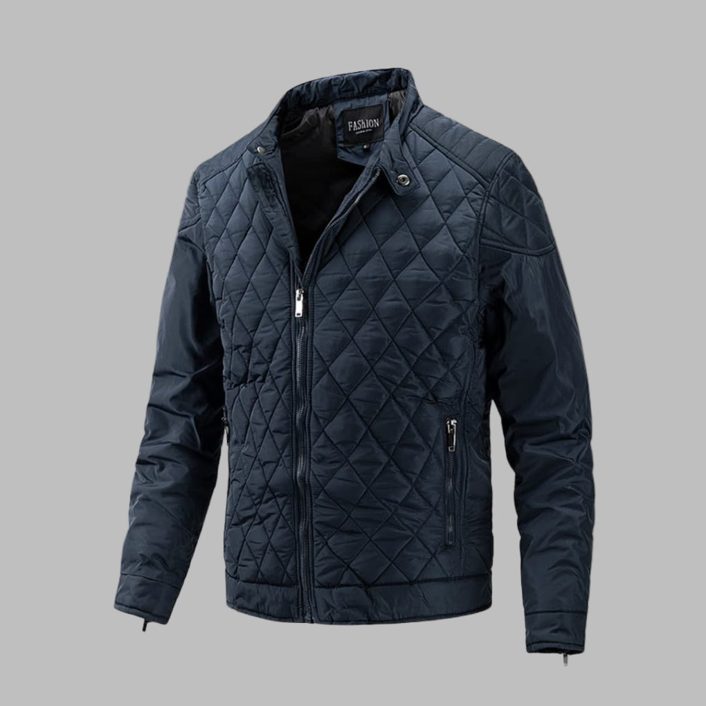 Men’s Quilted Winter Jacket in Transitional Style | Warm Padded Coat