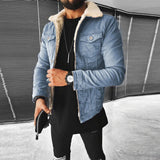 Men’s Denim Jacket with Fleece Lining | Casual Winter Coat