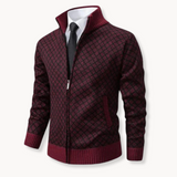 Men’s Zip-Up Sweater | High Collar | Smart Casual Knitwear | Insulated Design