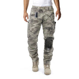 Men’s Cargo Pants with Knee Pads in Camouflage Style | Tactical Work Trousers