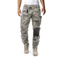 Men’s Cargo Pants with Knee Pads in Camouflage Style | Tactical Work Trousers