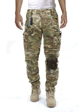 Men’s Cargo Pants with Knee Pads in Camouflage Style | Tactical Work Trousers