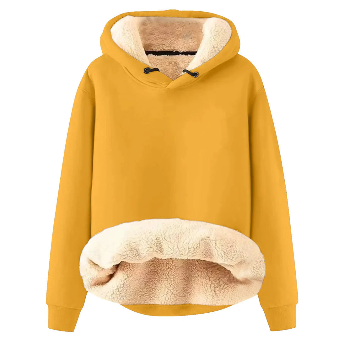 Women’s Fleece Lined Hoodie Jacket with Pockets | Warm Winter Sweatshirt