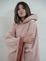 Unisex Poncho Hoodie in Fleece Style | Oversized Warm Hooded Sweatshirt