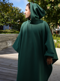 Unisex Poncho Hoodie in Fleece Style | Oversized Warm Hooded Sweatshirt