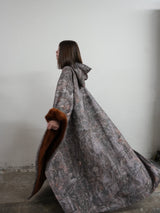 Unisex Poncho Hoodie in Fleece Style | Oversized Warm Hooded Sweatshirt