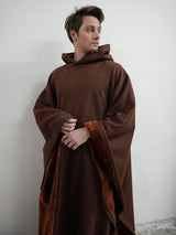 Unisex Poncho Hoodie in Fleece Style | Oversized Warm Hooded Sweatshirt