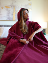 Unisex Poncho Hoodie in Fleece Style | Oversized Warm Hooded Sweatshirt
