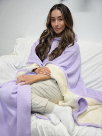 Unisex Poncho Hoodie in Fleece Style | Oversized Warm Hooded Sweatshirt