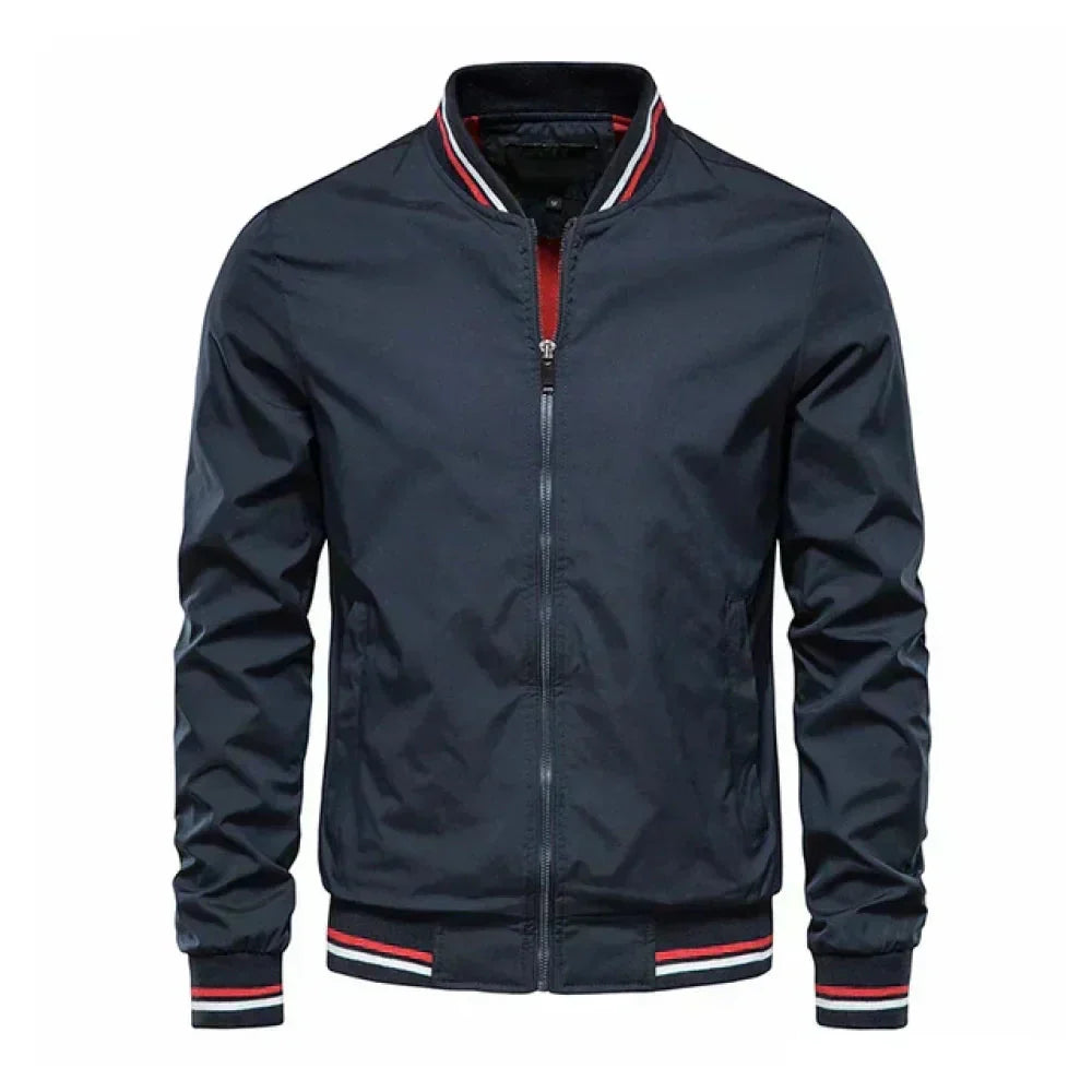 Men’s Autumn Bomber Jacket | Lightweight Fit | Zip-Up Front | Ribbed Trim