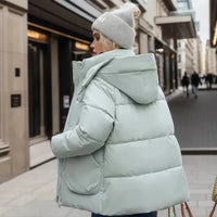 Women’s Waterproof Puffer Jacket with Hood in Quilted Winter Style | Warm Ladies Winter Coat