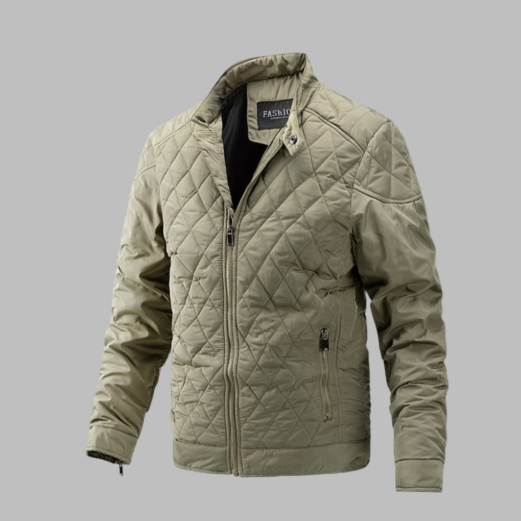 Men’s Quilted Winter Jacket in Transitional Style | Warm Padded Coat