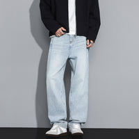 Men’s Straight Leg Jeans in Loose Fit | Classic Durable Denim Trousers
