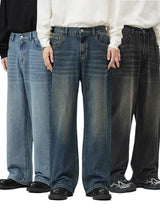 Men’s Loose Fit Jeans in Casual Streetwear Style | Wide Leg Denim Trousers