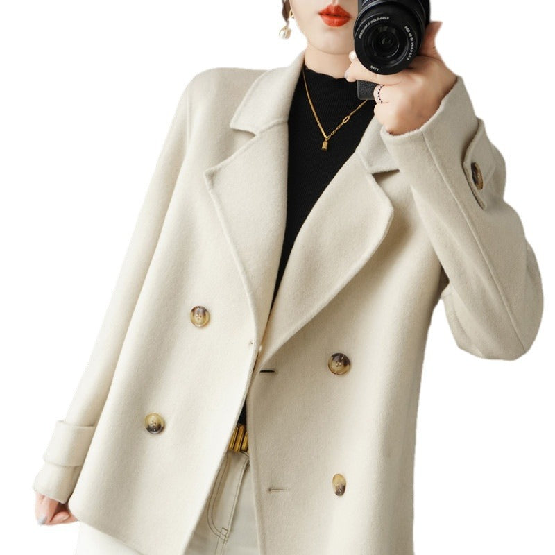 Women’s Double Breasted Coatigan Cardigan | Smart Casual Ladies Knitwear Jacket