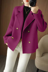 Women’s Double Breasted Coatigan Cardigan | Smart Casual Ladies Knitwear Jacket