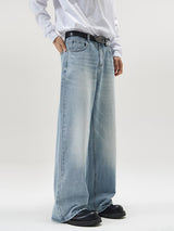 Men’s Baggy Jeans in Washed Vintage Style | Loose Fit Denim Trousers