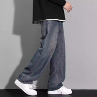 Men’s Baggy Jeans in Washed Streetwear Style | Loose Fit Denim Trousers