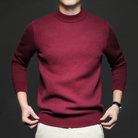 Men’s Wool Sweater in Classic Crew Neck Style | Warm Knitted Jumper