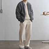 Men’s Zip Up Cardigan Vest in Minimal Knitwear Style | Casual Sleeveless Sweater