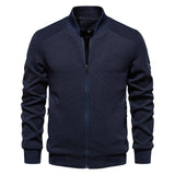 Men’s Bomber Jacket | Lightweight Autumn Outerwear | Zip-Up Front | Ribbed Trim