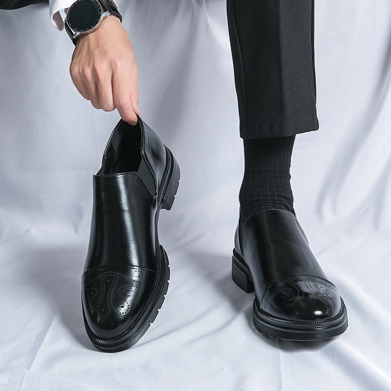 Men’s Leather Slip On Shoes Smart Casual Loafers | Classic Dress Shoes Men