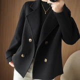 Women’s Double Breasted Coatigan Cardigan | Smart Casual Ladies Knitwear Jacket