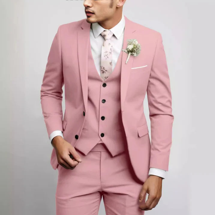 Men’s Slim Fit 3 Piece Wedding Suit | Modern Tuxedo for Formal Events