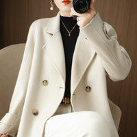 Women’s Double Breasted Coatigan Cardigan | Smart Casual Ladies Knitwear Jacket