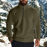 Men’s Quarter Zip Sweater in Relaxed Fit | Classic Half Zip Jumper for Men