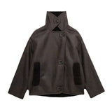 Women’s Leather Look Winter Jacket with Oversized Fit | Stylish Ladies Coat