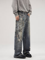 Men’s Baggy Jeans in Vintage Streetwear Style | Loose Fit Denim Trousers