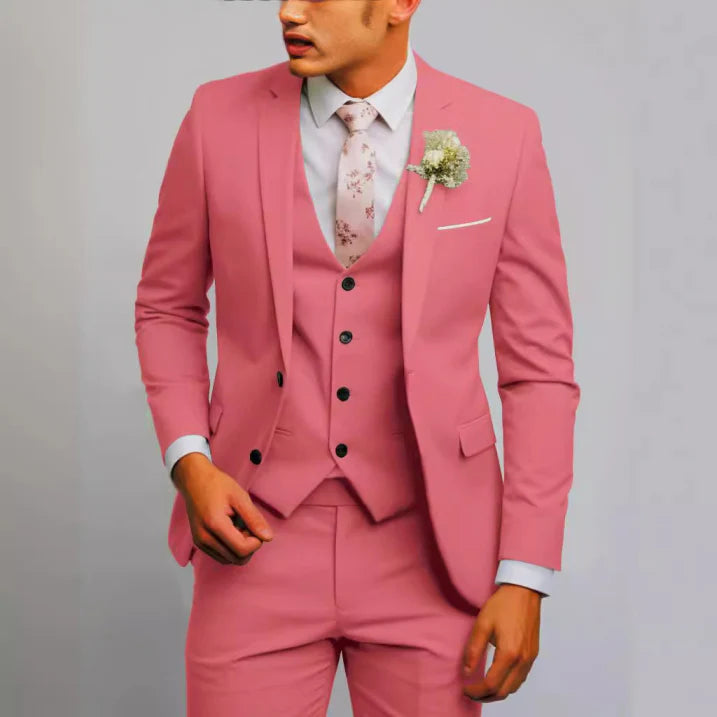 Men’s Slim Fit 3 Piece Wedding Suit | Modern Tuxedo for Formal Events