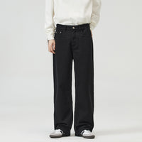 Men’s Loose Fit Jeans in Minimal Streetwear Style | Wide Leg Casual Trousers
