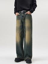 Men’s Baggy Jeans in Washed Vintage Style | Loose Fit Denim Trousers