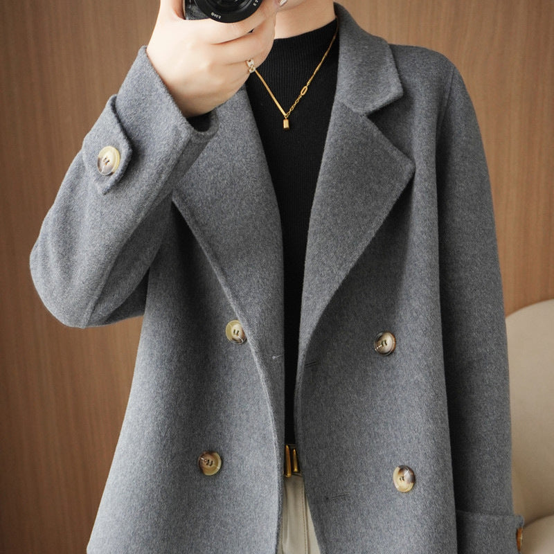 Women’s Double Breasted Coatigan Cardigan | Smart Casual Ladies Knitwear Jacket