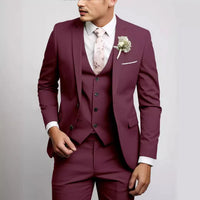 Men’s Slim Fit 3 Piece Wedding Suit | Modern Tuxedo for Formal Events