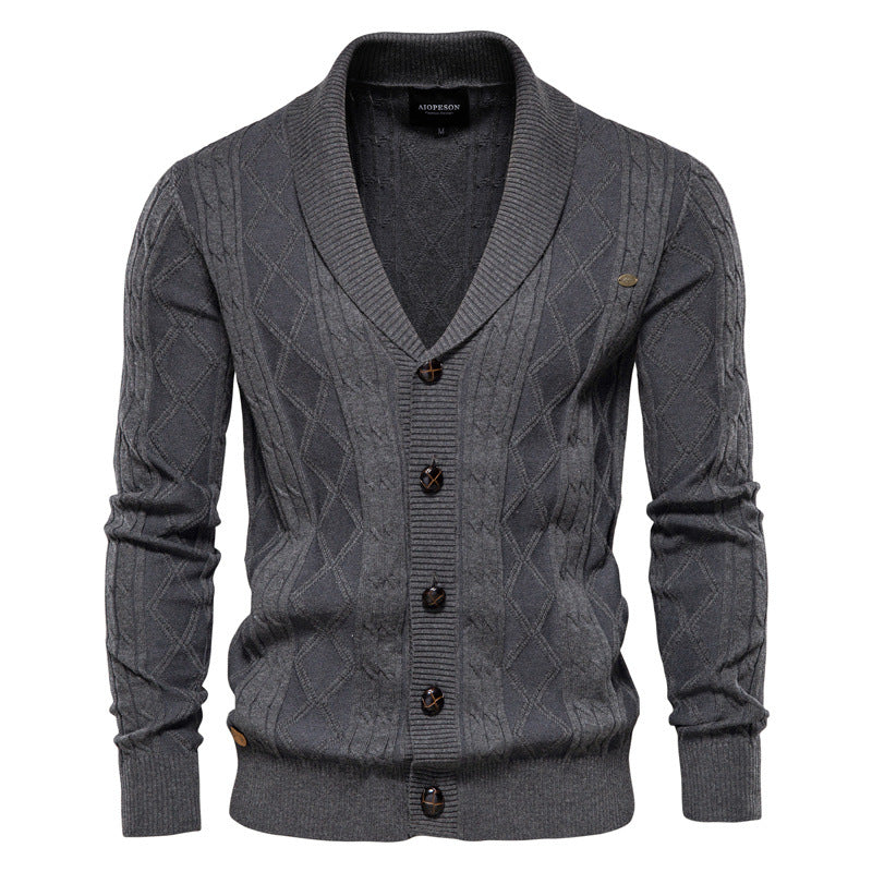 Men’s Cardigan in Knitted Sweater Style | Casual Button Up Jumper