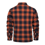 Men’s Checked Winter Jacket in Warm Casual Style | Fleece Lined Outdoor Coat