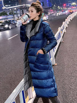 Women’s Long Winter Coat in Classic Overcoat Style | Warm Ladies Padded Jacket