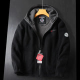 Men’s Fleece Jacket with Hooded Winter Style | Warm Casual Outdoor Coat