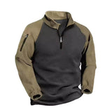 Men’s Half Zip Sweater | Fleece Pullover with Mock Neck