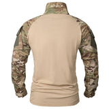 Men’s Tactical Quarter Zip Sweater with Camouflage Sleeves | Lightweight Outdoor Jumper