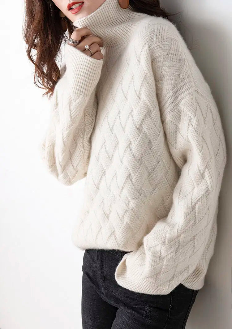 Women’s Polo Neck Jumper | Relaxed Fit | Winter Knitwear