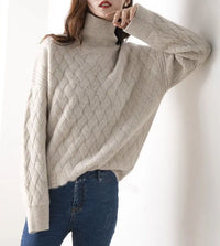 Women’s Polo Neck Jumper | Relaxed Fit | Winter Knitwear