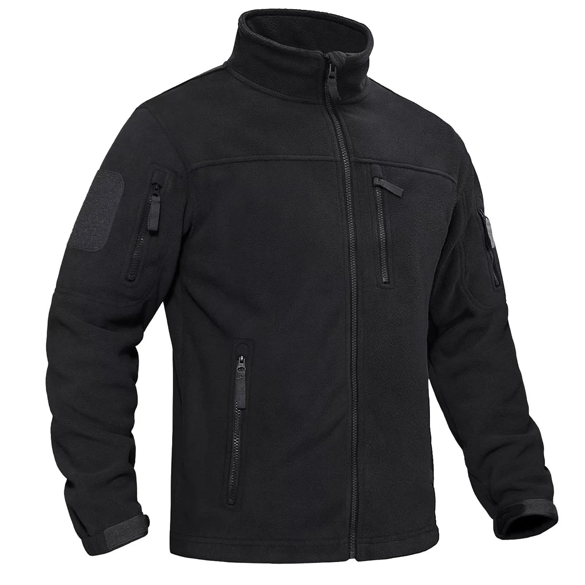 Men’s Tactical Fleece Jacket with Stand Collar Style | Warm Outdoor Winter Coat
