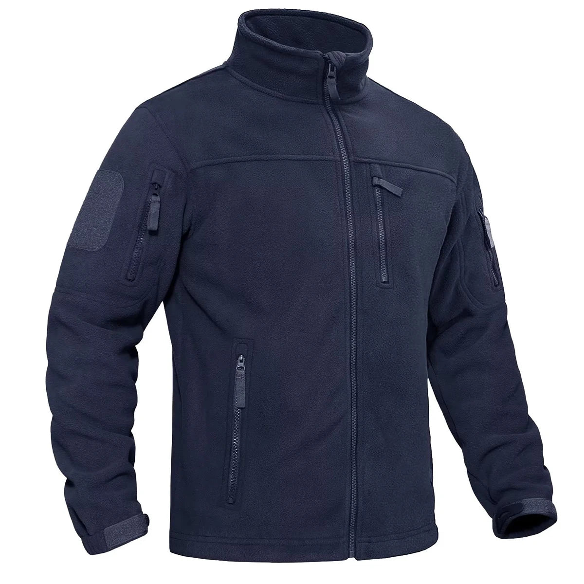 Men’s Tactical Fleece Jacket with Stand Collar Style | Warm Outdoor Winter Coat